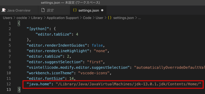 setting jdk in visual studio code